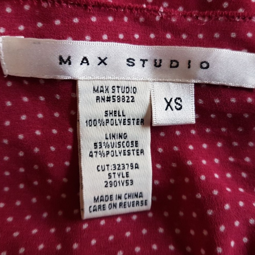 Max studio polka dot dress size XS - Picture 5 of 5